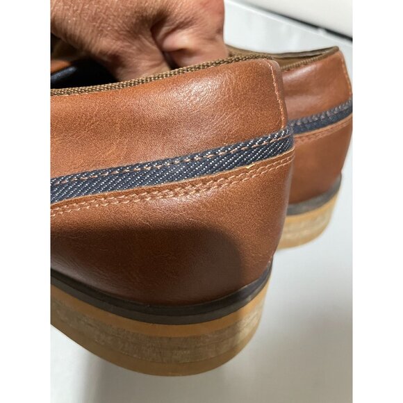 JF J. Ferrar Men's Synthetic/Textile Upper Brown Derby Shoes Size 10M - Picture 5 of 12